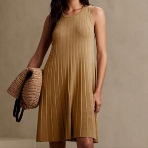 The Limited Pleated Mini Sweater Dress